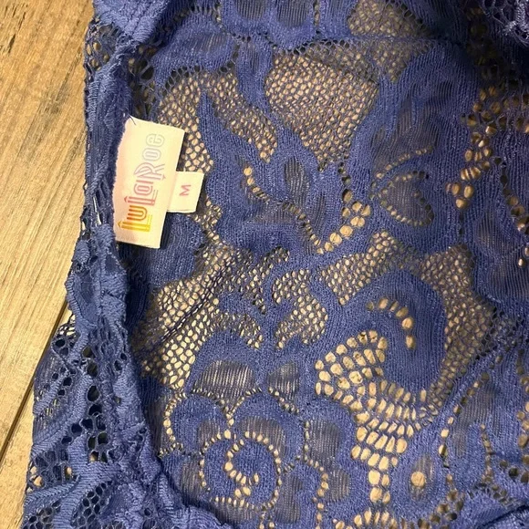 LuLaRoe Periwinkle Lace Cardigan - Picture 5 of 5